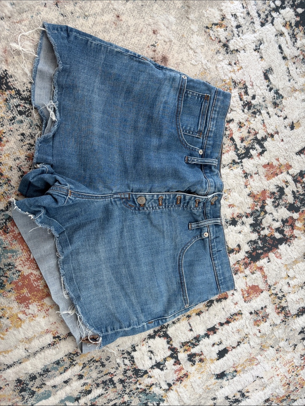 Madewell Classic High-Rise Denim Women's Shorts in Blue